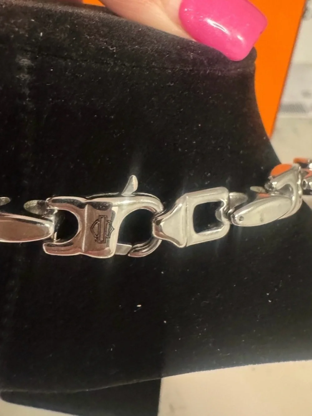 New Harley-Davidson Silver Link Chain Necklace is good quality